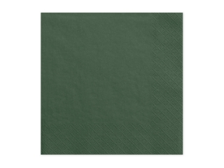 Servítky tmavozelené 33x33cm