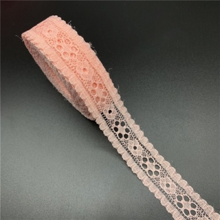 Dekoračná čipka broskyňová 2cm x 4,4m