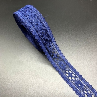 Dekoračná čipka tmavomodrá 2cm x 4,4m