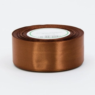 Saténová stuha hnedá 38mm / 32m