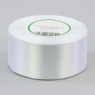 Saténová stuha biela 50mm / 32m