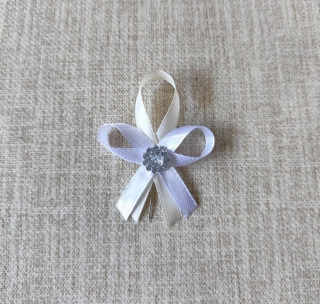 Svadobné pierko Crystal krémové