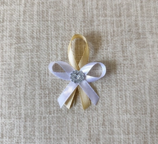 Svadobné pierko Crystal zlaté