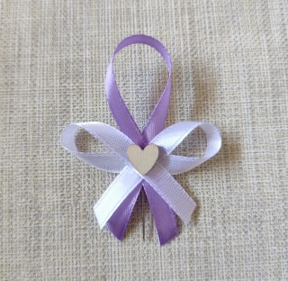 Svadobné pierko Love svetlofialové