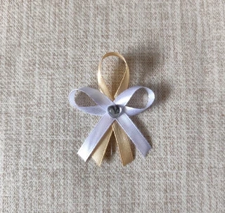 Svadobné pierko Heart zlaté