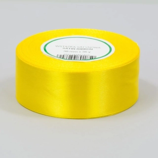 Saténová stuha žltá 38mm / 32m