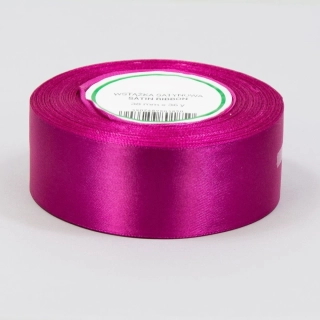 Saténová stuha cyklaménová tmavá 38mm / 32m