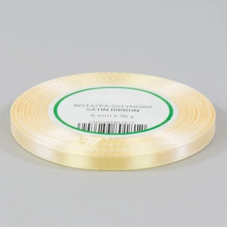 Saténová stuha krémová 6mm / 32m