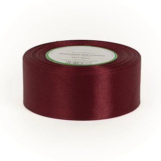 Saténová stuha bordová tmavá 38mm / 32m