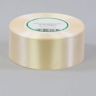 Saténová stuha krémová 38mm / 32m