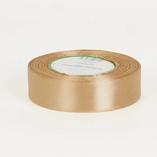 Saténová stuha zlatá 25mm / 32m