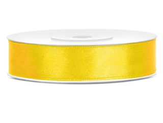 Saténová stuha žltá 12mm / 25m