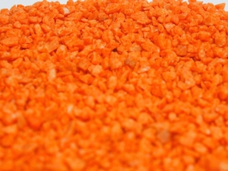 Dekoračný štrk oranžový 500g