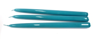 Kónická sviečka tyrkysová 30cm